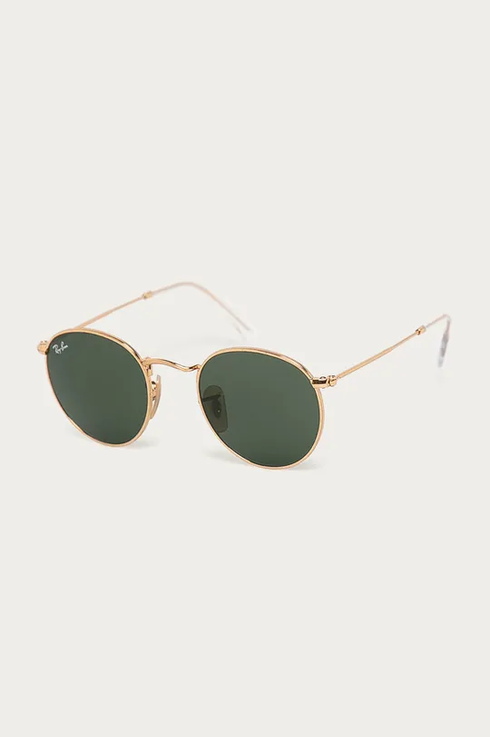 Ray-Ban okulary ROUND METAL złoty