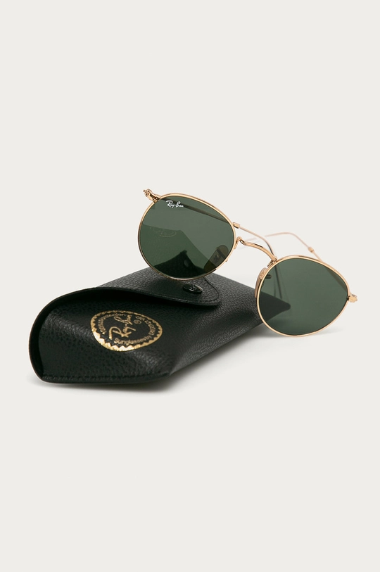 złoty Ray-Ban okulary ROUND METAL