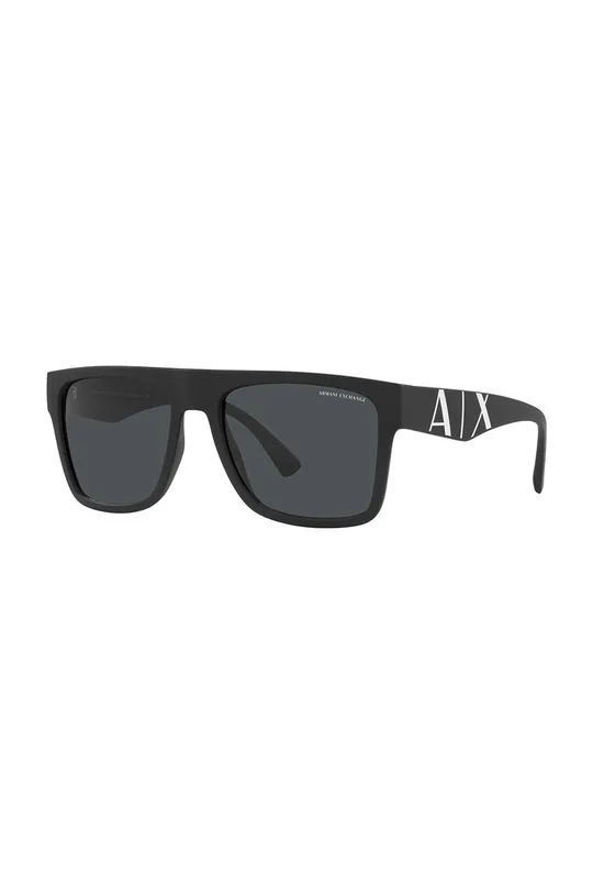 czarny Armani Exchange Okulary przeciwsłoneczne 0AX4113S Męski