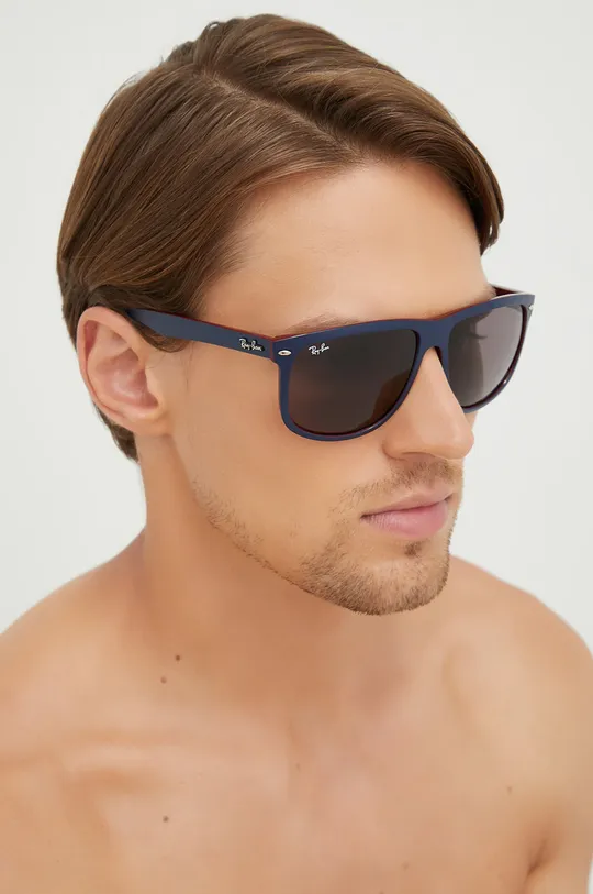 czarny Ray-Ban okulary przeciwsłoneczne BOYFRIEND Męski