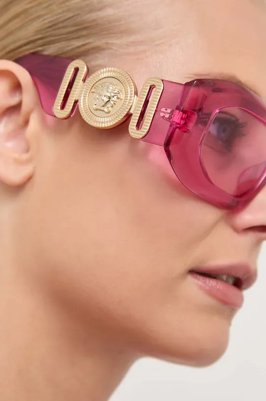 Slnečné okuliare Versace ružová