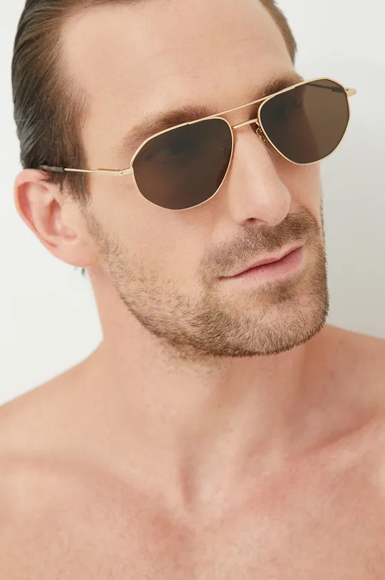 złoty Tommy Hilfiger okulary przeciwsłoneczne Męski