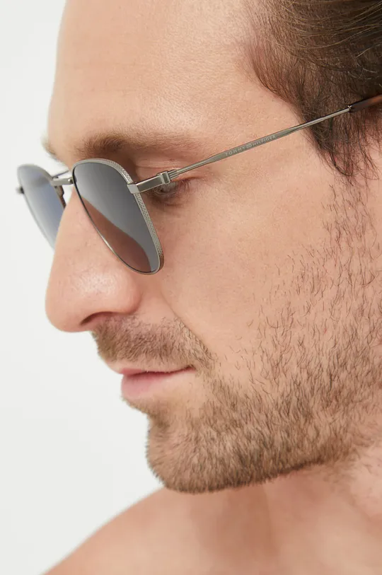 Tommy Hilfiger okulary przeciwsłoneczne Metal, Tworzywo sztuczne