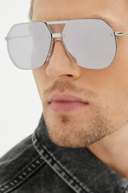Сонцезахисні окуляри Bottega Veneta срібний