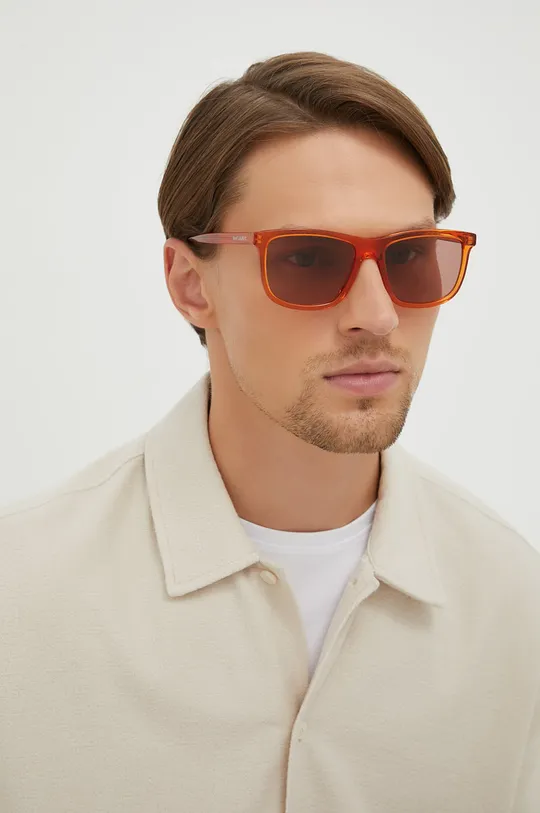 pomarańczowy Saint Laurent okulary przeciwsłoneczne Męski