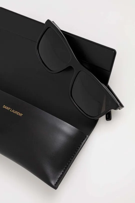 czarny Saint Laurent okulary przeciwsłoneczne