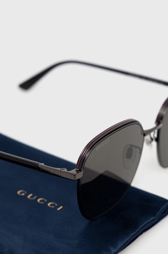 szary Gucci okulary przeciwsłoneczne