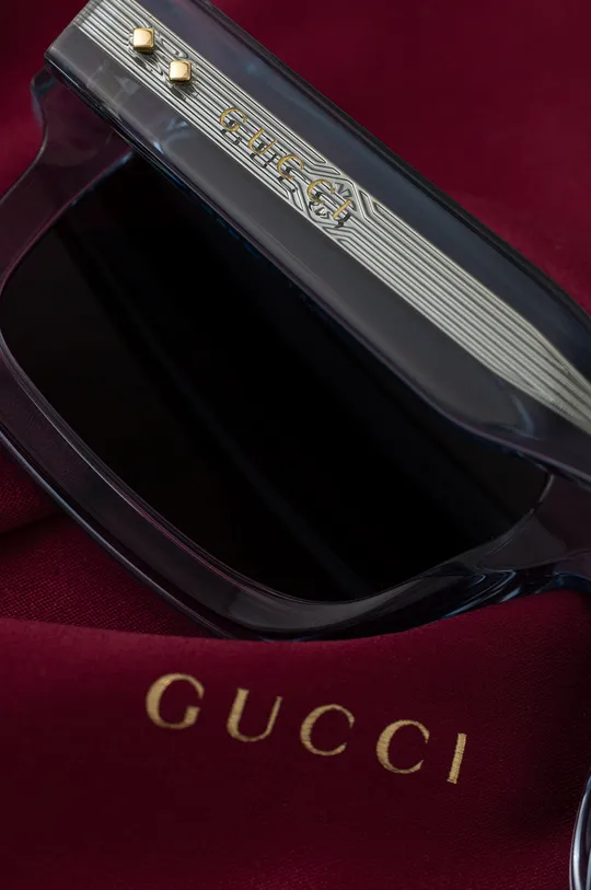 niebieski Gucci okulary przeciwsłoneczne