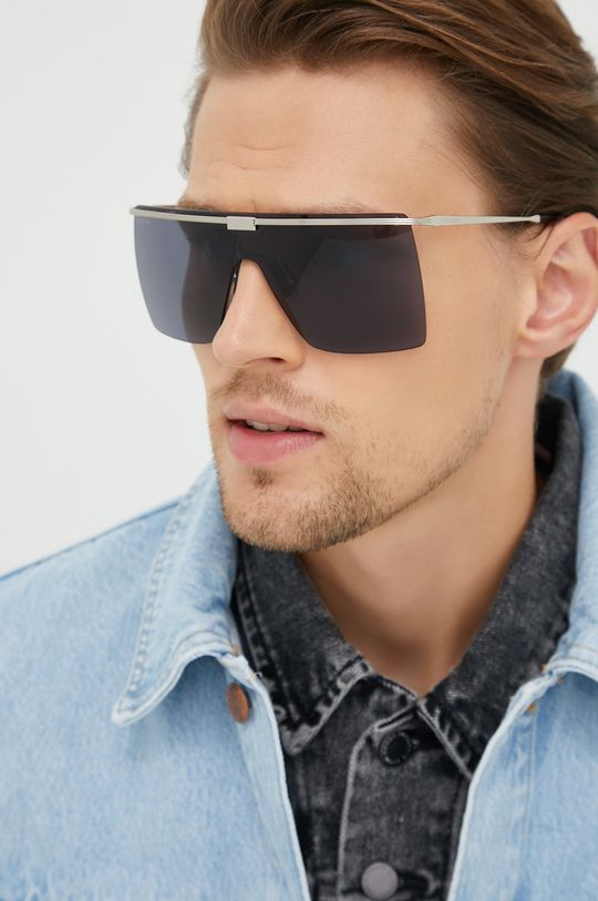 srebrny Gucci okulary przeciwsłoneczne Męski