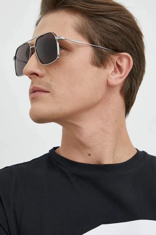 czarny Alexander McQueen okulary przeciwsłoneczne Męski