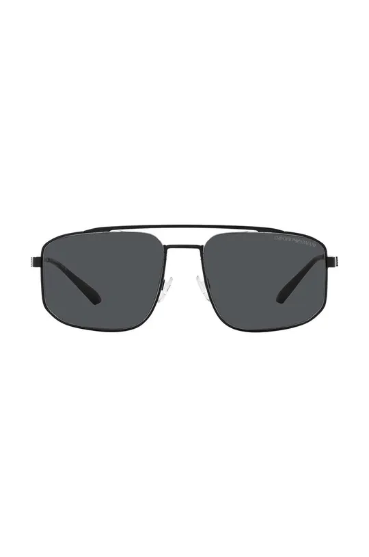 czarny Emporio Armani okulary przeciwsłoneczne Męski