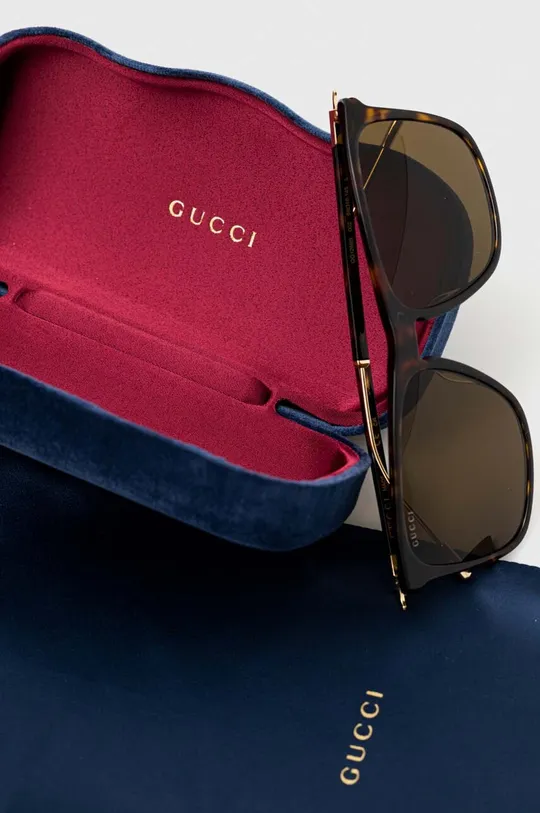 коричневий Сонцезахисні окуляри Gucci