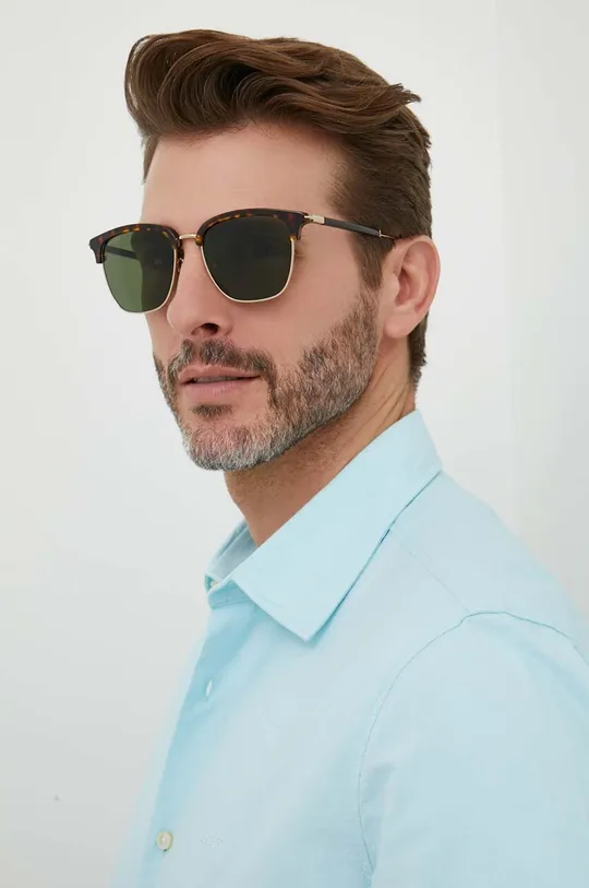 brązowy Gucci okulary przeciwsłoneczne Męski