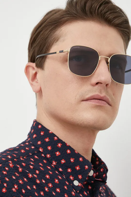 szary Gucci okulary przeciwsłoneczne Męski