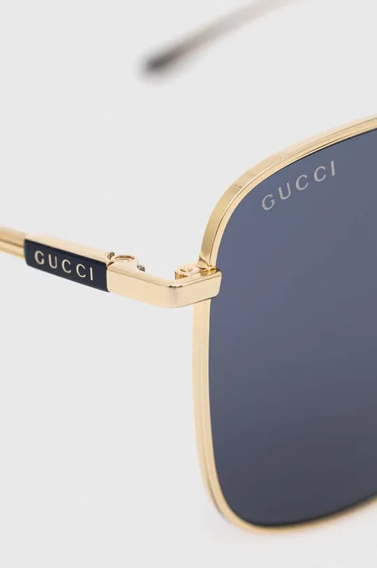 złoty Gucci okulary przeciwsłoneczne