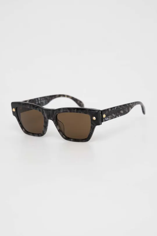 Alexander McQueen okulary przeciwsłoneczne brązowy