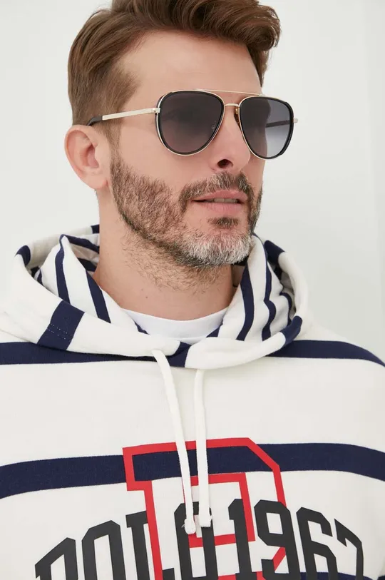 złoty David Beckham okulary przeciwsłoneczne Męski