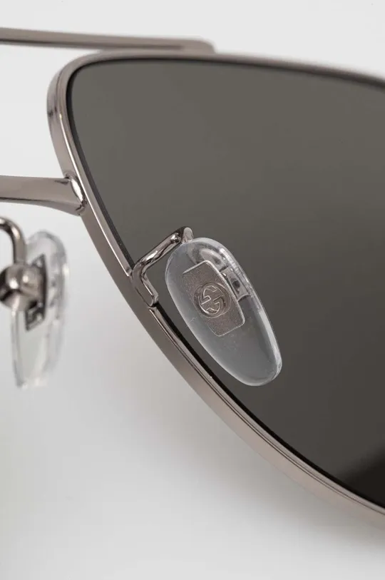 srebrny Gucci okulary przeciwsłoneczne