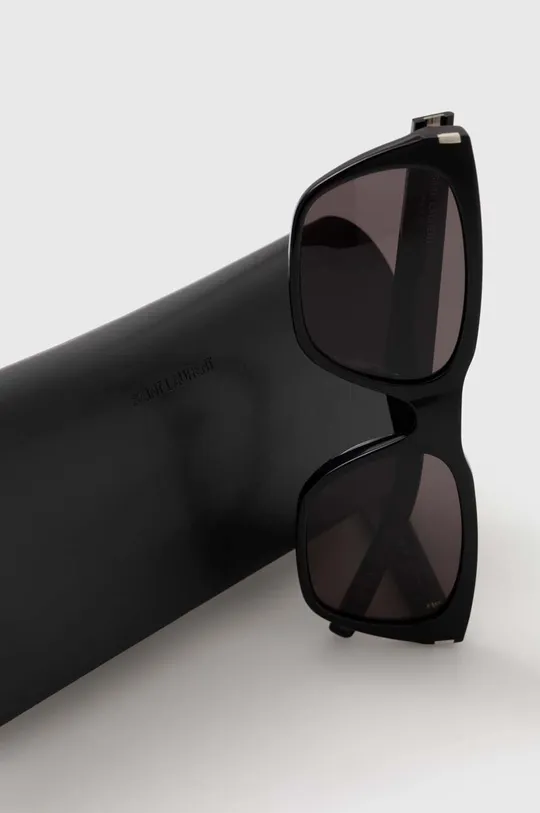 czarny Saint Laurent okulary przeciwsłoneczne
