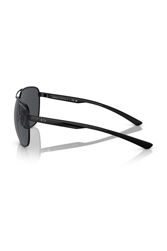 czarny Armani Exchange okulary przeciwsłoneczne