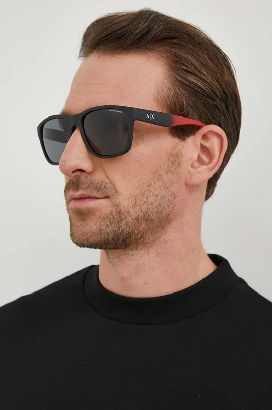 szary Armani Exchange okulary przeciwsłoneczne Męski