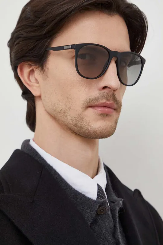 czarny Emporio Armani okulary przeciwsłoneczne Męski