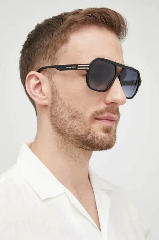 czarny Marc Jacobs okulary przeciwsłoneczne Męski