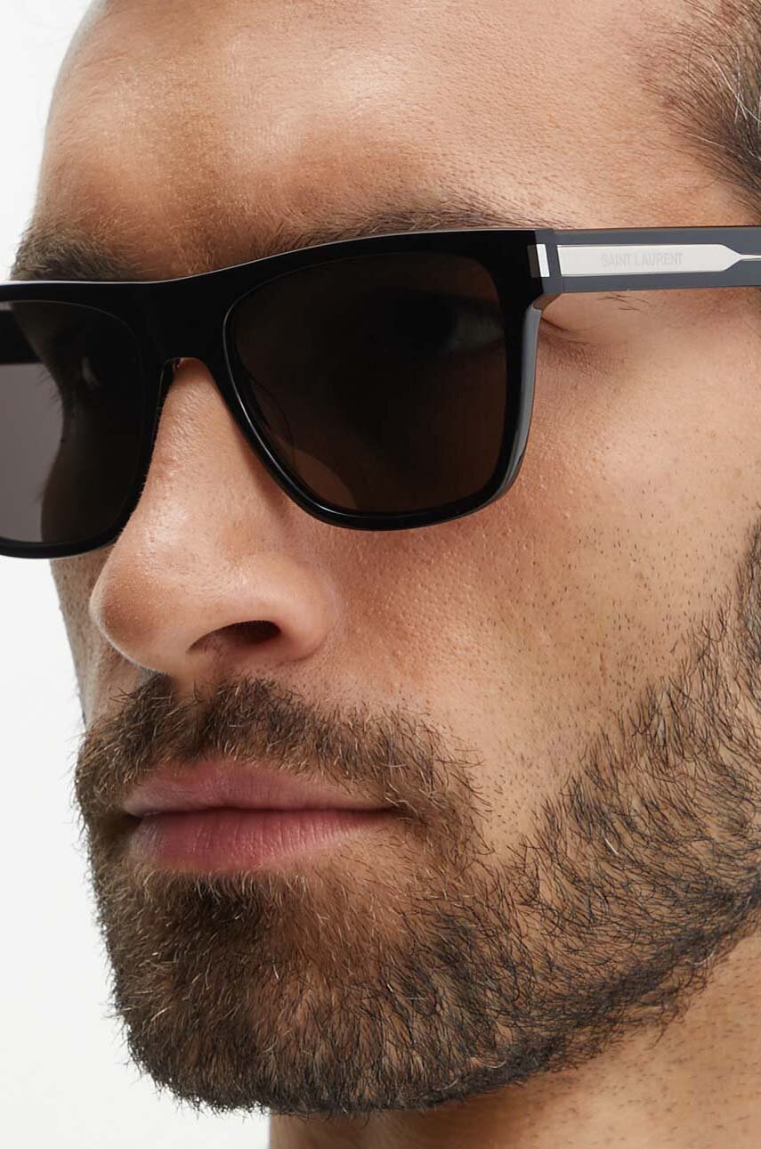 Saint Laurent okulary przeciwsłoneczne męskie kolor czarny SL 619 ...
