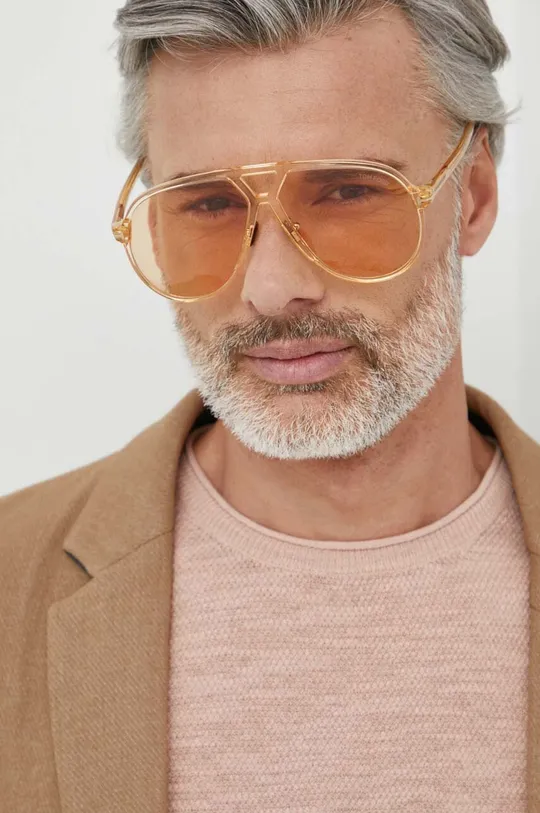 beżowy Tom Ford okulary przeciwsłoneczne Męski