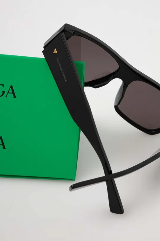 czarny Bottega Veneta okulary przeciwsłoneczne