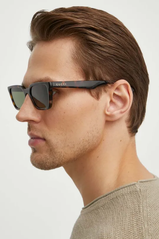 brązowy Gucci okulary przeciwsłoneczne Męski