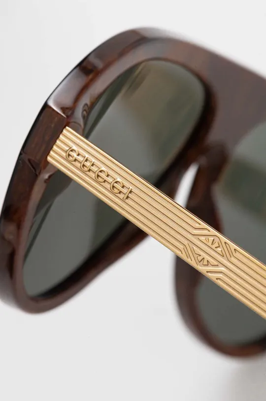 czarny Gucci okulary przeciwsłoneczne