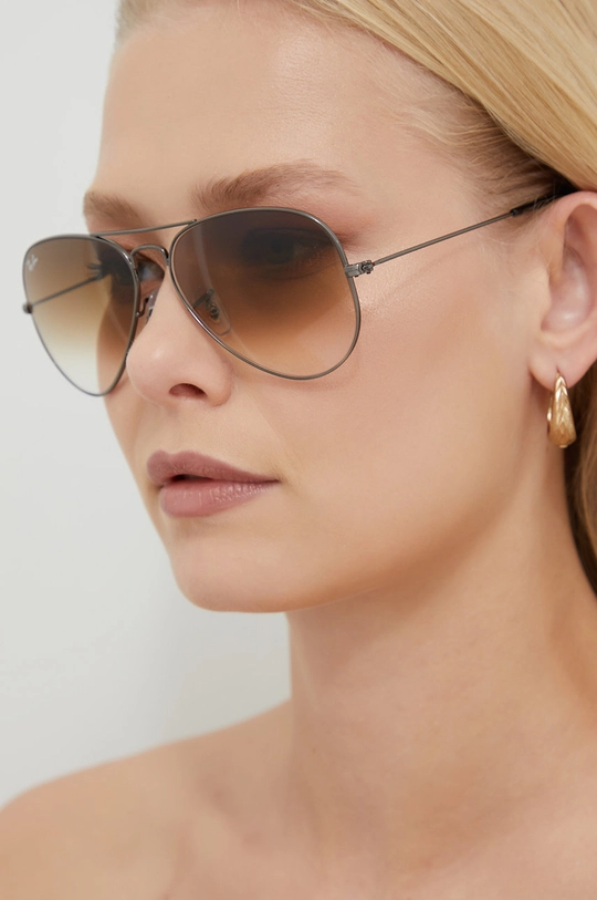 коричневий Ray-Ban - Окуляри Unisex