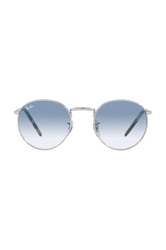 srebrny Ray-Ban okulary przeciwsłoneczne NEW ROUND Unisex