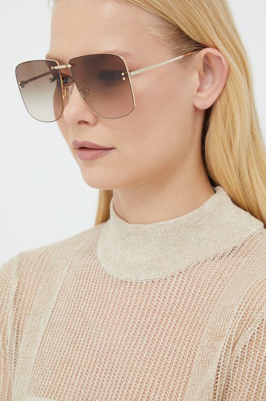 aur Alexander McQueen ochelari de soare Unisex