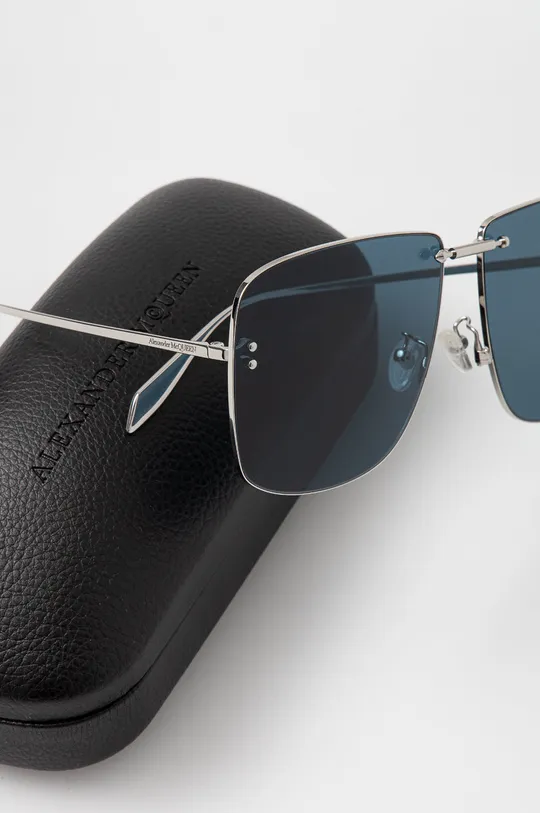 ezüst Alexander McQueen napszemüveg