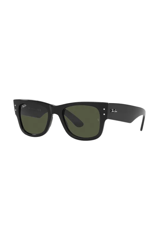 czarny Ray-Ban okulary przeciwsłoneczne MEGA WAYFARER Unisex