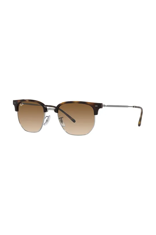 brązowy Ray-Ban okulary przeciwsłoneczne NEW CLUBMASTER Unisex