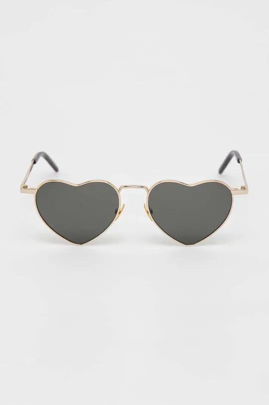 złoty Saint Laurent okulary przeciwsłoneczne