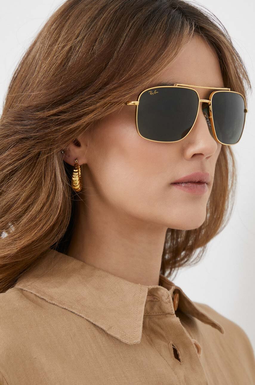 Слънчеви очила Ray-Ban в златисто | PRM
