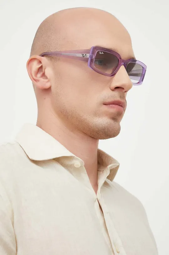 Сонцезахисні окуляри Ray-Ban фіолетовий