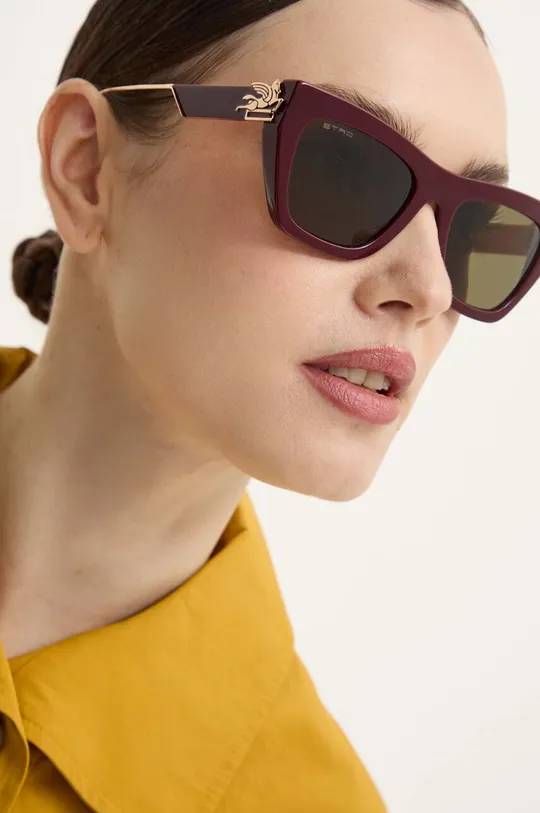 Etro okulary przeciwsłoneczne bordowy