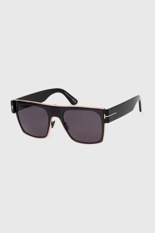 czarny Tom Ford okulary przeciwsłoneczne Unisex