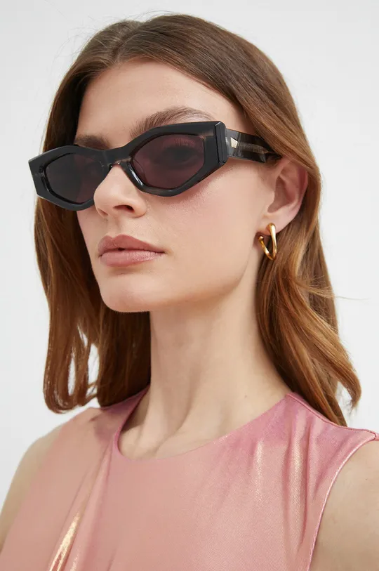 czarny Valentino okulary przeciwsłoneczne V - TRE Unisex