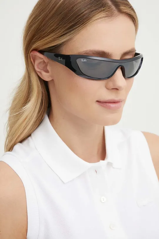 czarny Ray-Ban okulary przeciwsłoneczne Unisex