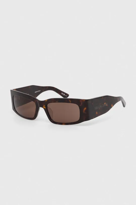 brązowy Balenciaga okulary przeciwsłoneczne Unisex