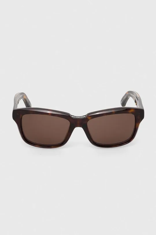 brązowy Balenciaga okulary przeciwsłoneczne
