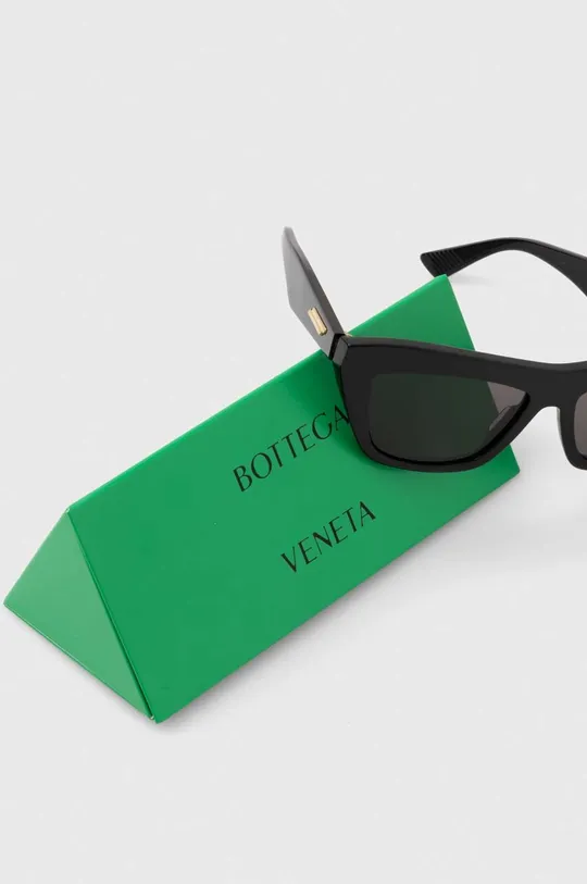 czarny Bottega Veneta okulary przeciwsłoneczne