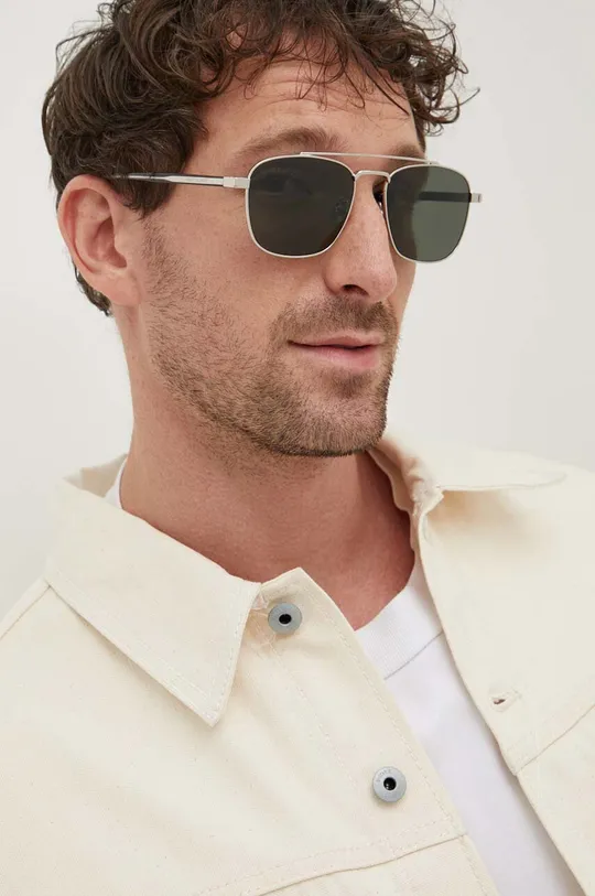 Сонцезахисні окуляри Saint Laurent срібний