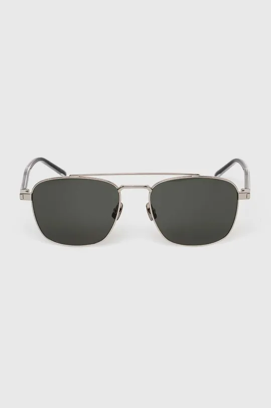 srebrny Saint Laurent okulary przeciwsłoneczne